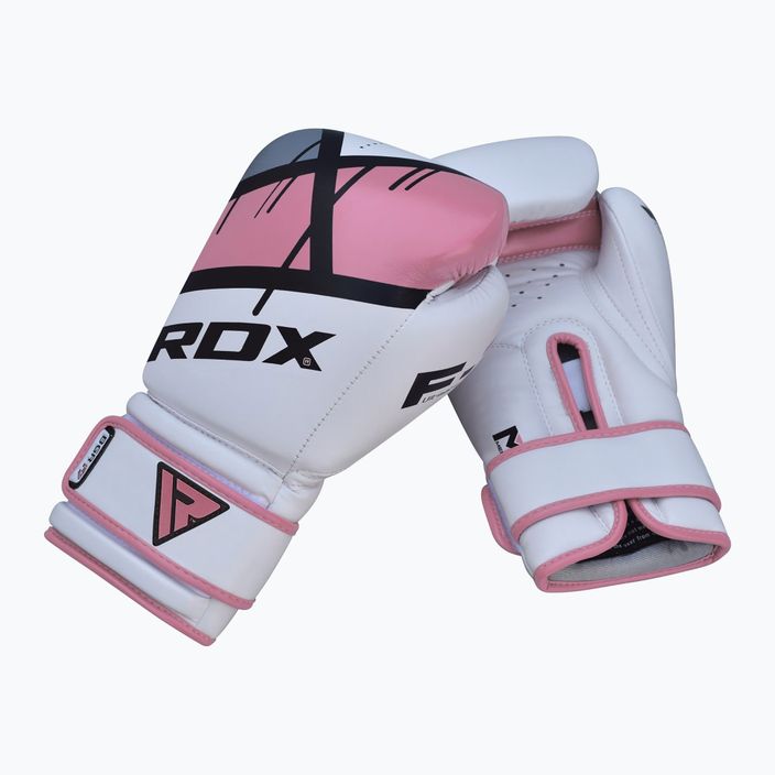 Női bokszkesztyű RDX BGR-F7 fehér és rózsaszín BGR-F7P 8