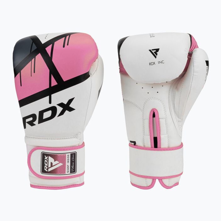 Női bokszkesztyű RDX BGR-F7 fehér és rózsaszín BGR-F7P 3