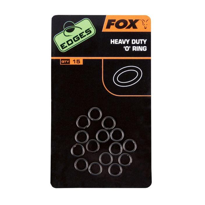 Fox Edges Heavy Duty O gyűrű ponty link gyűrűk 15 db fekete CAC496 2