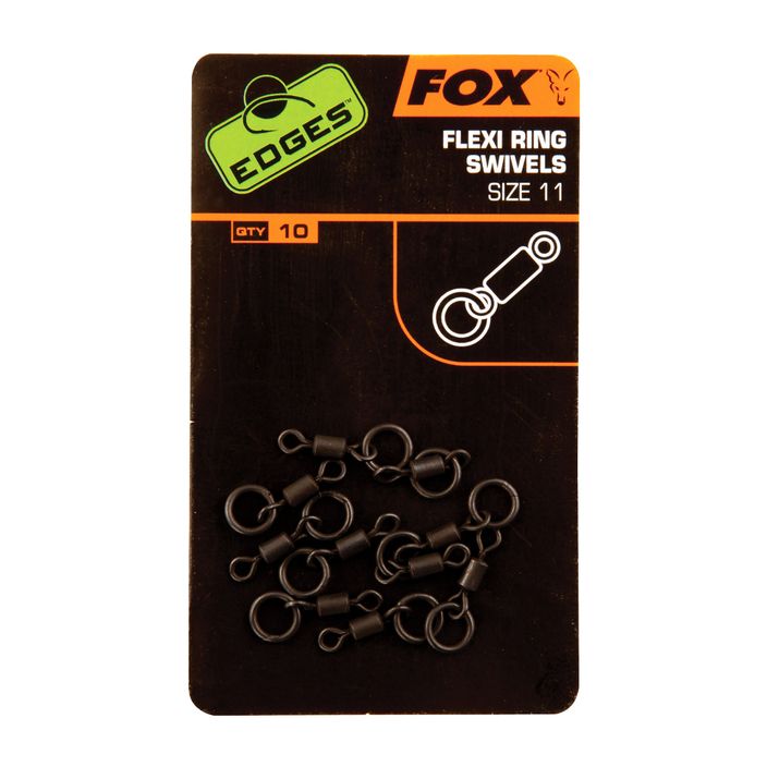 Fox Edges Flexi Ring Swivel ponty forgókarika fekete CAC609 2