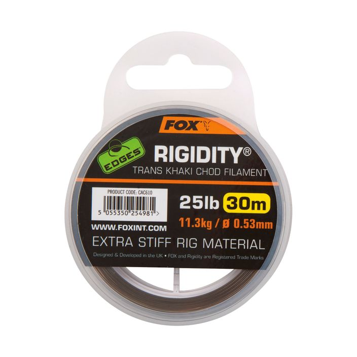FOX Edges Rigidity Chod Filament 30 m barna CAC611 2