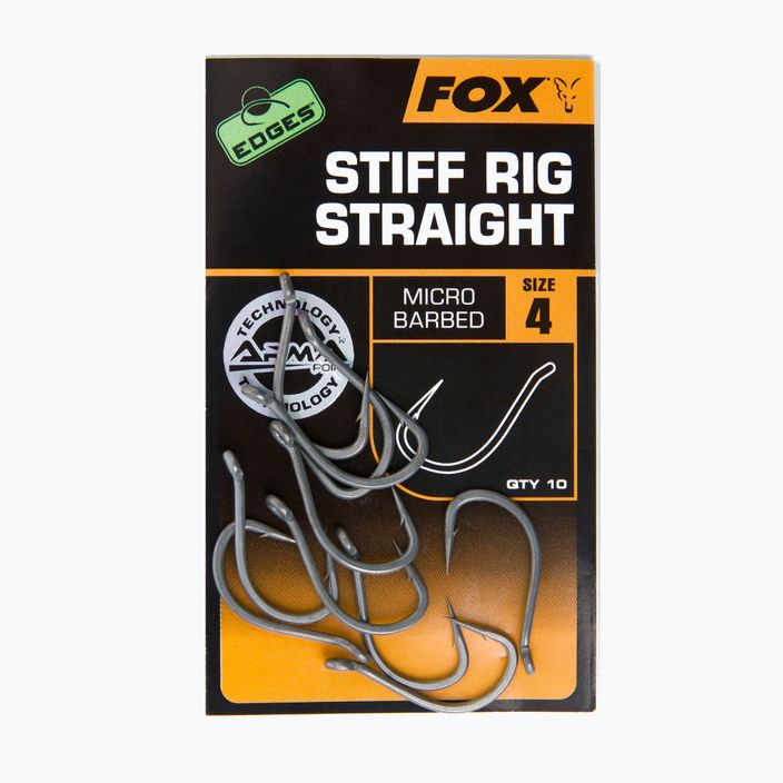 Fox Edges pontyhorog Armapoint Stiff Rig Straight szürke CHK164 2