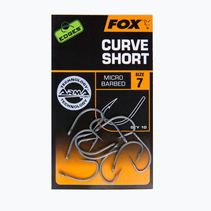 Fox Edges pontyhorgok Armapoint Curve Shank rövid szürke CHK210 2
