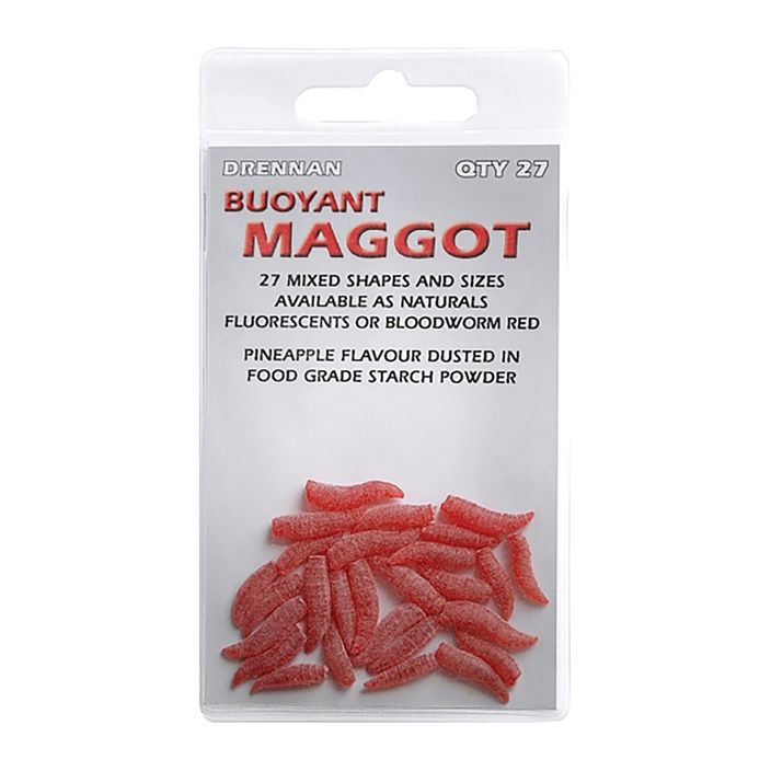 Drennan Buoyant Maggot mesterséges féreg csali 27 db piros TGABBM003 2