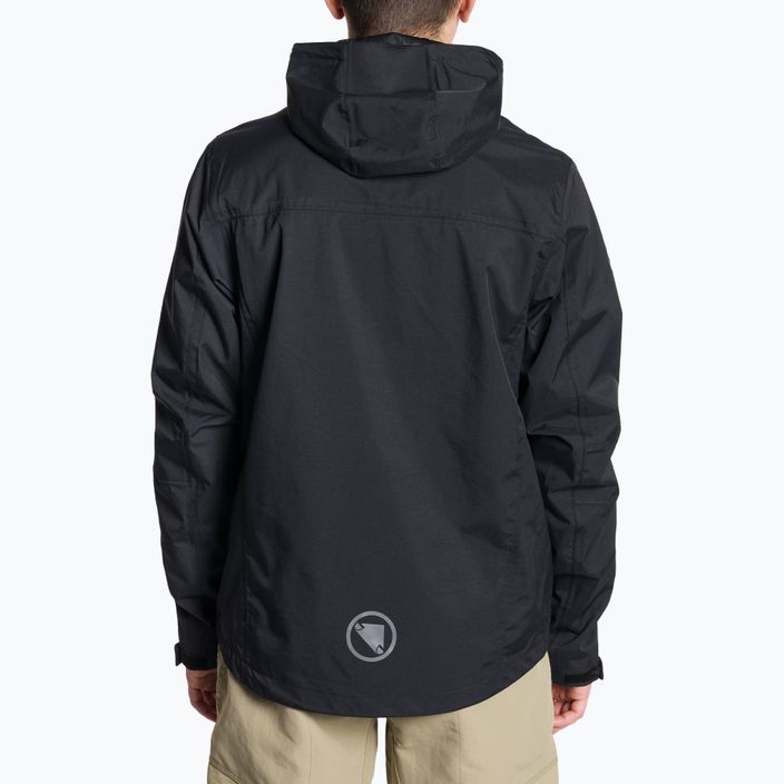 férfi kerékpáros kabát Endura Hummvee Waterproof Hooded black 2