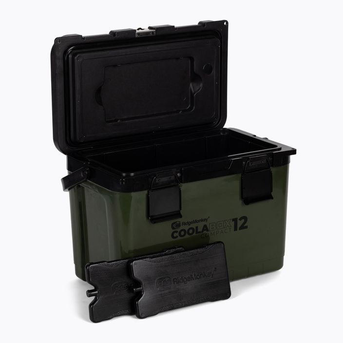RidgeMonkey CoolaBox kompakt horgászhűtő zöld RM CLB 12 2