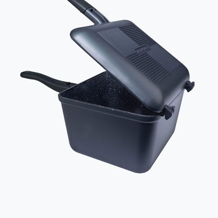 RidgeMonkey Connect Deep Pan és Griddle Gránit kiadású serpenyő és serpenyő készlet Fekete RM779 4