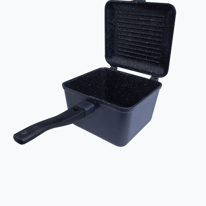 RidgeMonkey Connect Deep Pan és Griddle Gránit kiadású serpenyő és serpenyő készlet Fekete RM779 5