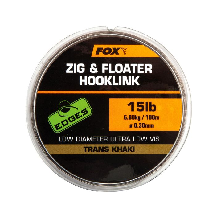 FOX Zig és Floater Hooklink 100m barna CML169 zsinór 2