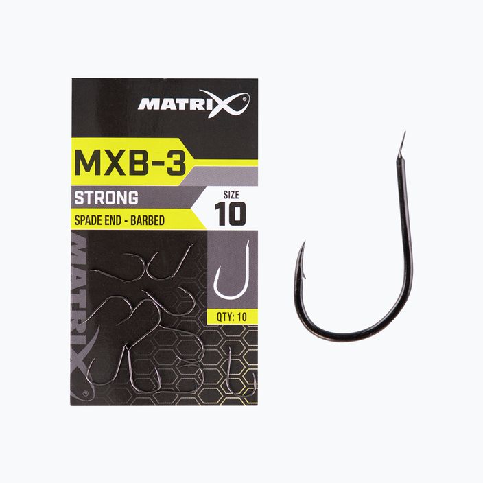 Mátrix MXB-3 szegecselt kampók 10 db fekete GHK160