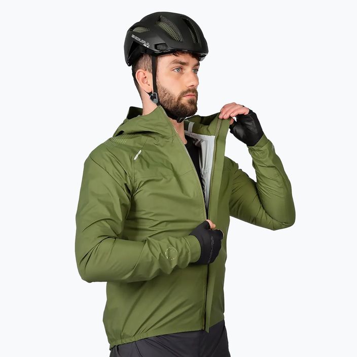 férfi kerékpáros kabát Endura GV500 Waterproof olive green 4