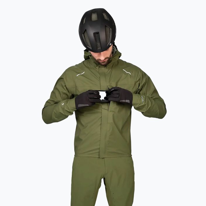 férfi kerékpáros kabát Endura GV500 Waterproof olive green 7