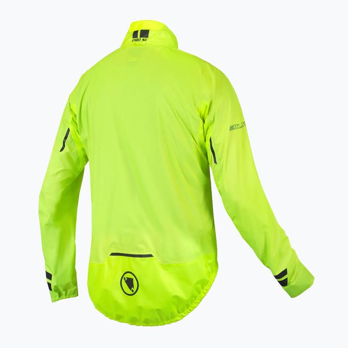 Férfi kerékpáros kabát Endura Pro SL vízálló hi-viz sárga 8