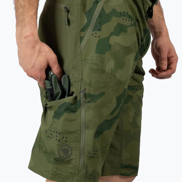 Férfi kerékpáros rövidnadrág Endura Hummvee Short tonal olive 7