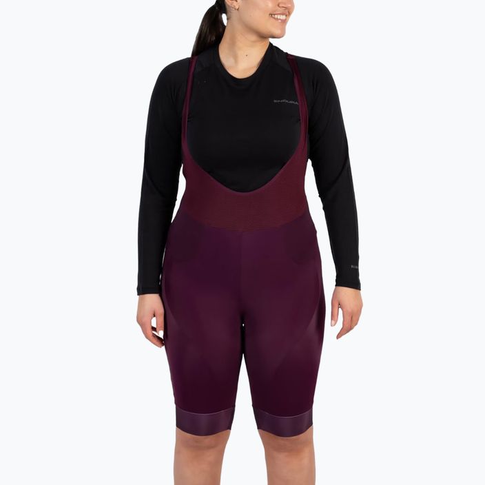 Női kerékpáros rövidnadrágEndura FS260-Pro DS Bibshort aubergine