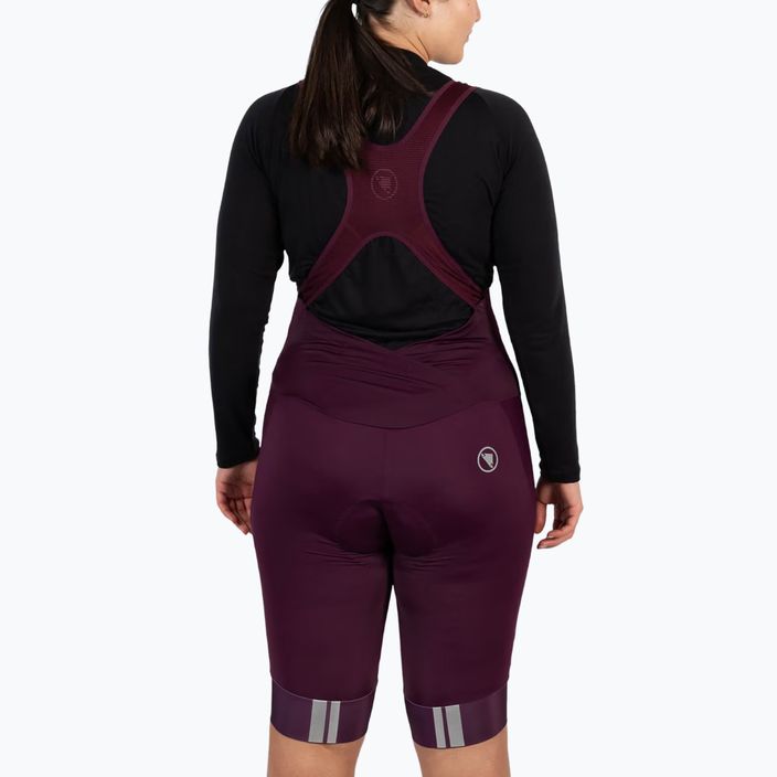 Női kerékpáros rövidnadrágEndura FS260-Pro DS Bibshort aubergine 2