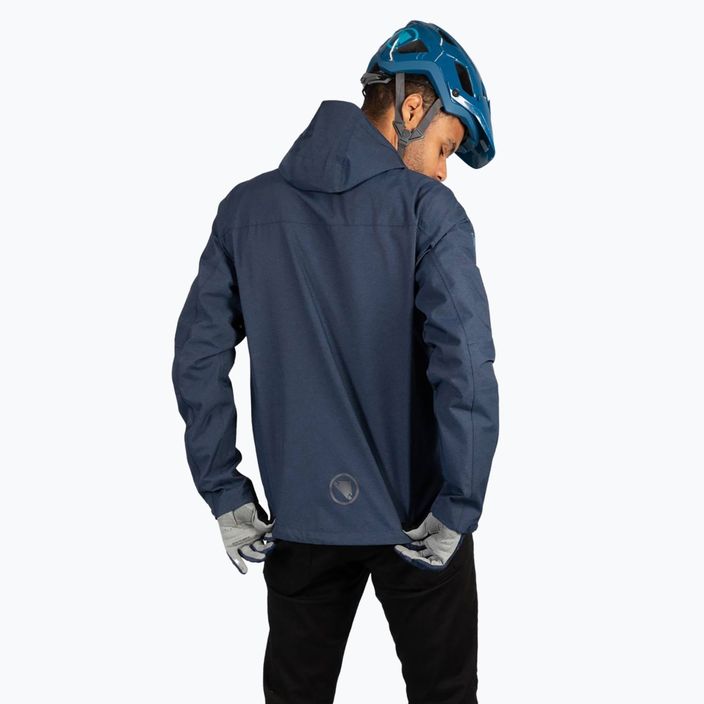 férfi kerékpáros kabát Endura Hummvee Waterproof Hooded ink blue 8