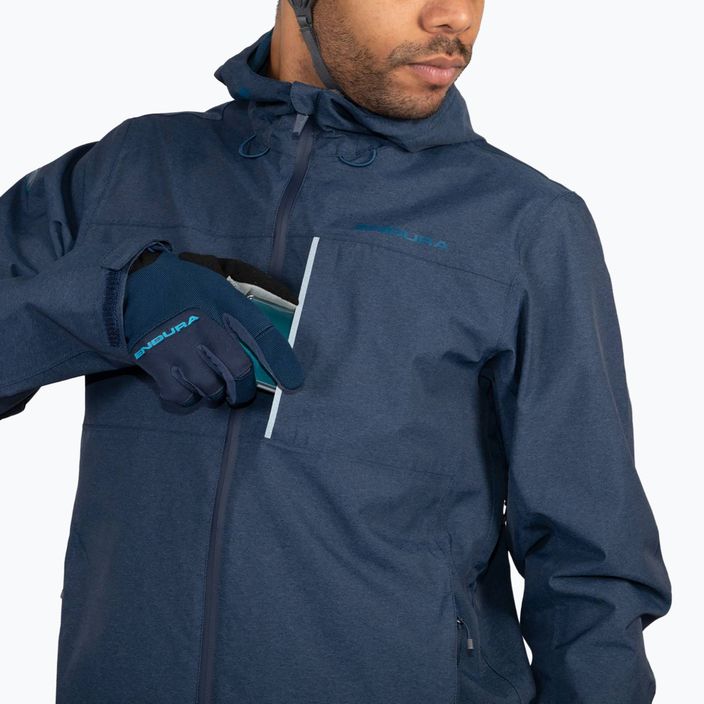 férfi kerékpáros kabát Endura Hummvee Waterproof Hooded ink blue 10