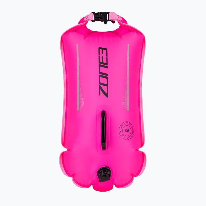 biztonsági bója ZONE3 Safety Buoy/Dry Bag Recycled 28 l high vis pink