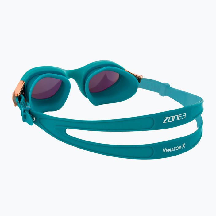 úszószemüveg ZONE3 Venator-X Swim teal/cooper 4