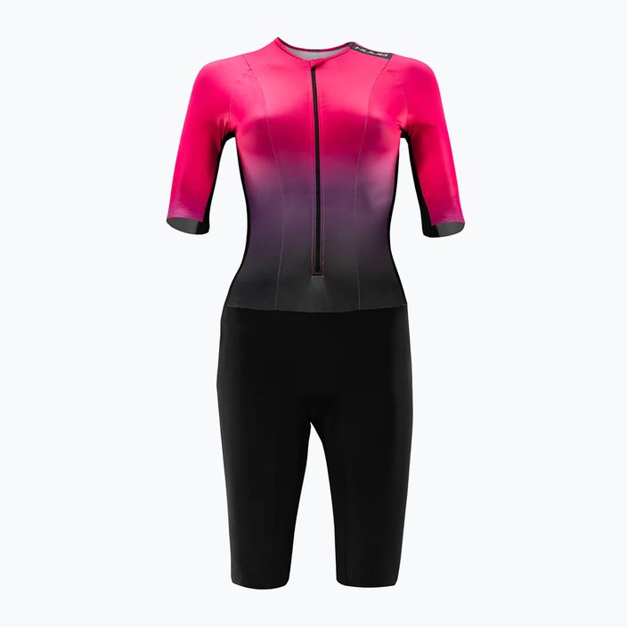 Női triatlonruha HUUB Collective Tri Suit black/rose fade