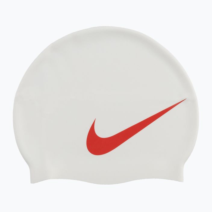 Nike BIG SWOOSH úszósapka fehér és piros NESS5173-173