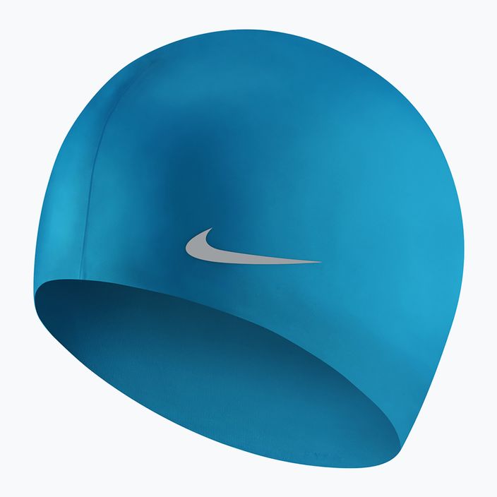 Nike Solid szilikon gyermek úszósapka kék TESS0106-458 2
