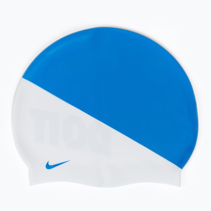 Nike Jdi Slogan kék-fehér úszósapka NESS9164-458 2