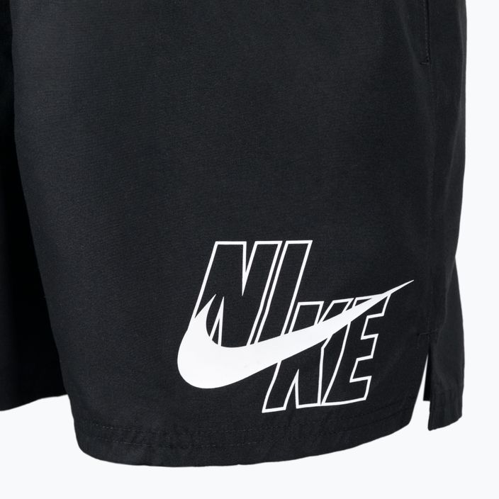 Férfi Nike Logo Solid 5" Volley úszónadrág fekete NESSA566-001 3