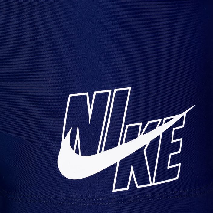 Férfi Nike Logo Aquashort úszó boxeralsó tengerészkék NESSA547-440 3