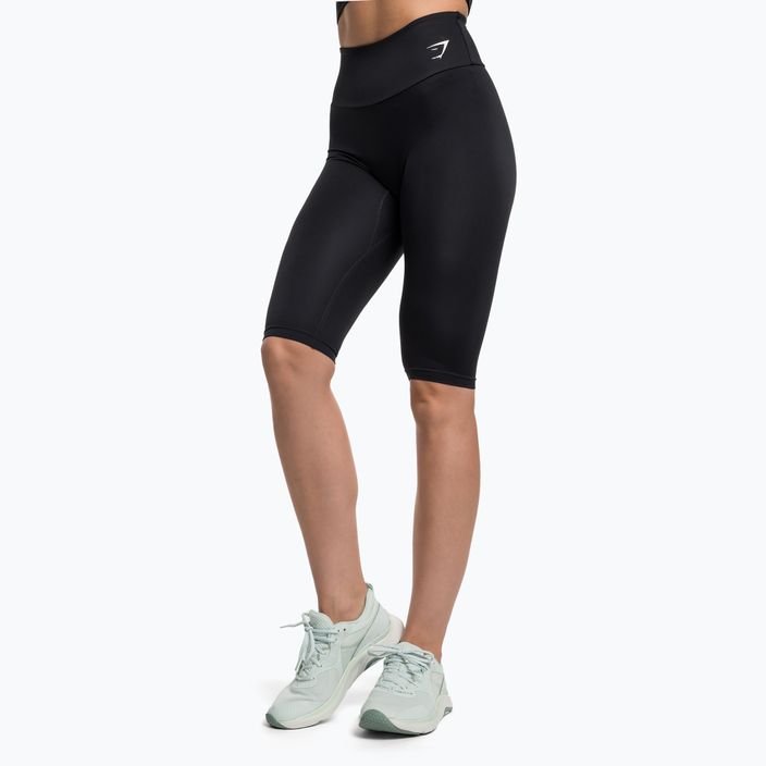 Női Gymshark edzőtermi leggings fekete/fehér