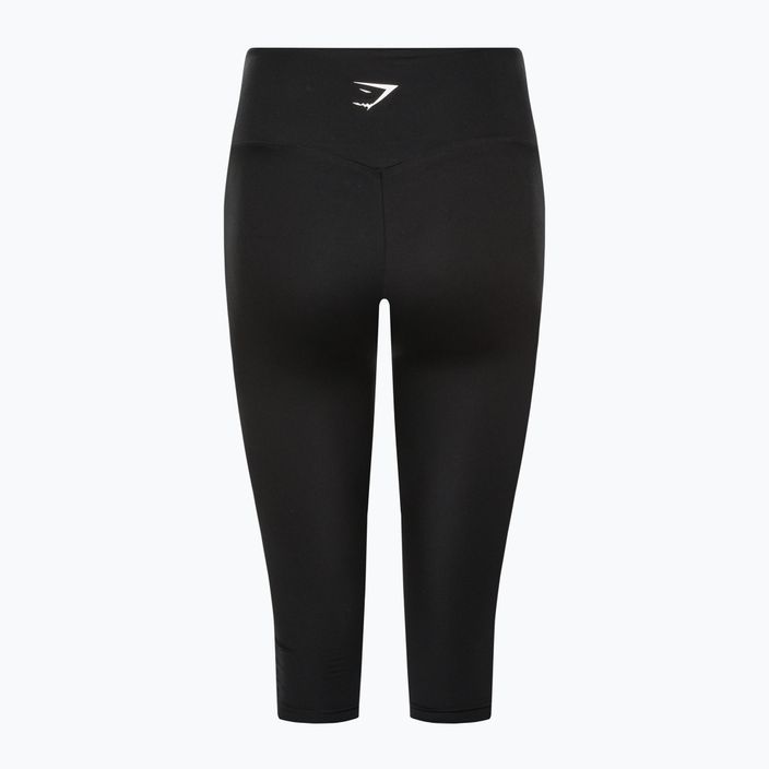 Női Gymshark edzőtermi leggings fekete/fehér 6