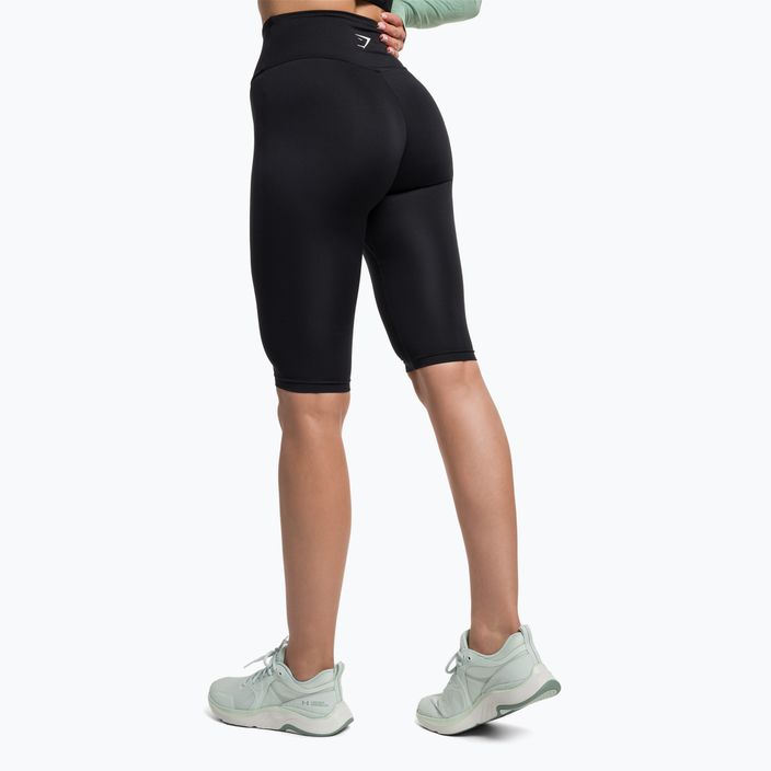 Női Gymshark edzőtermi leggings fekete/fehér 3