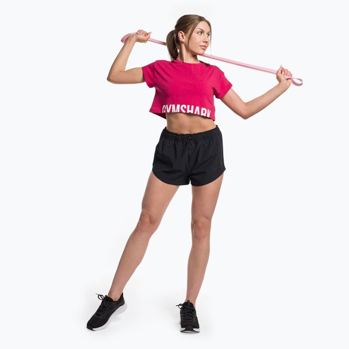 Női Gymshark edzés frakció Crop Top láva rózsaszínű 2