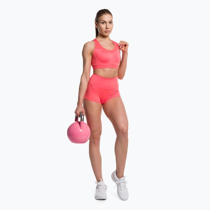 Gymshark nyitott hátú edző sport sport polka rózsaszín fitness melltartó 2