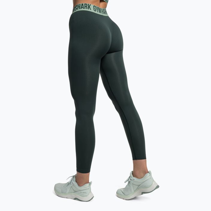 Női edző leggings Gymshark Fit obszidián zöld 3