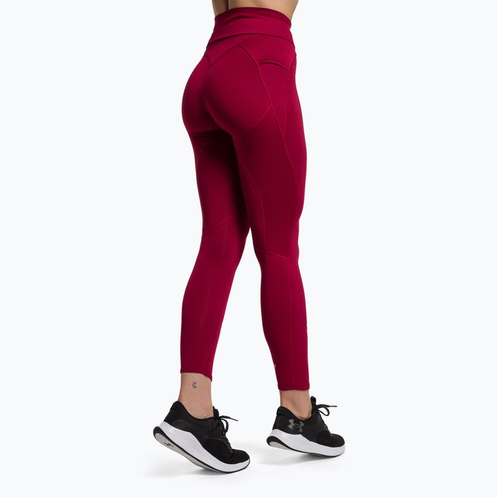 Női edző leggings Gymshark Pulse bordó piros 3