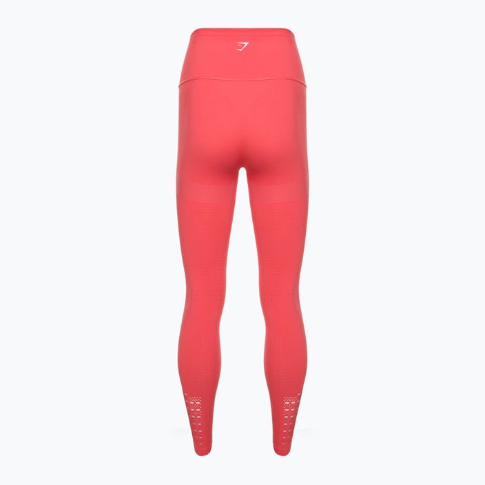 Női edző leggings Gymshark Energy Seamless polka rózsaszín / fehér 6