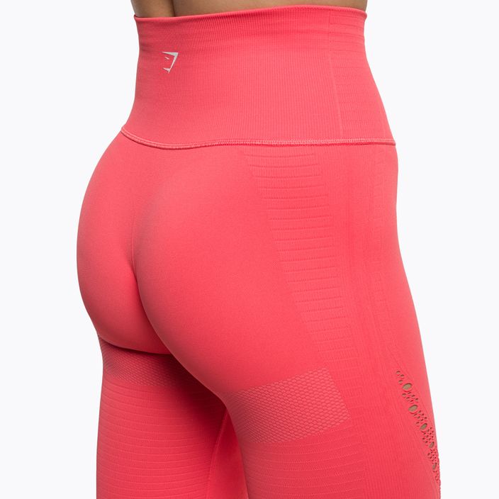 Női edző leggings Gymshark Energy Seamless polka rózsaszín / fehér 4