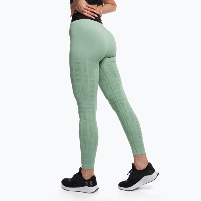 Női edző leggings Gymshark Vision zöld/fekete 3