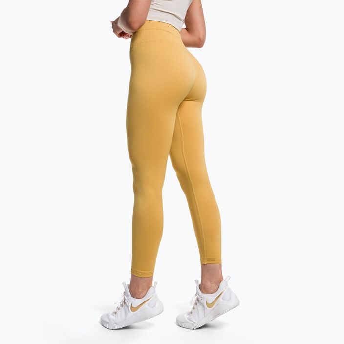 Női edző leggings Gymshark Studio indiai sárga 3