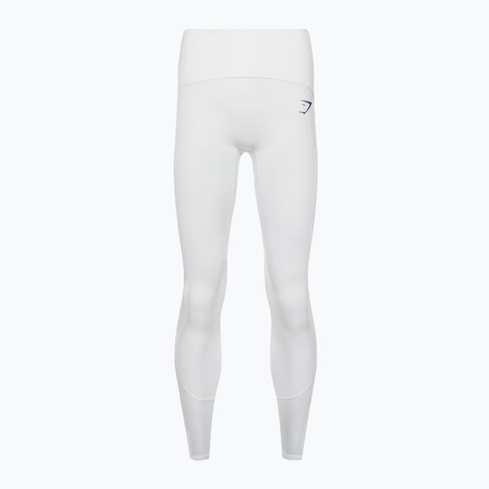 Női edző leggings Gymshark Pulse fehér/kék 6