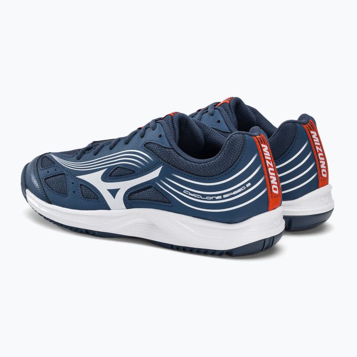 Mizuno Cyclone Speed 3 kék-fehér röplabda cipő V1GA218021 4