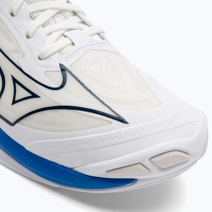 Férfi röplabda cipő Mizuno Wave Lightning Z7 festetlen fehér/holdfényes óceán/béke kék 8