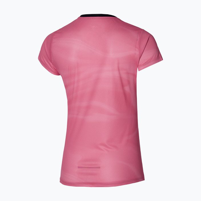 Női futópóló Mizuno Premium Aero Tee sangria naplemente 2