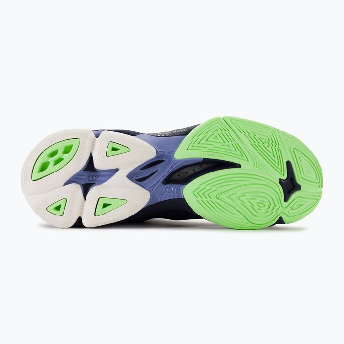 Férfi röplabda cipő Mizuno Wave Lightning Z7 Mid esti kék / tech zöld / lolite 6