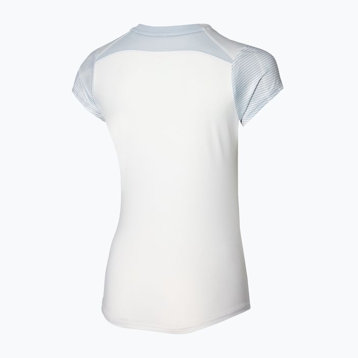 Női tenisz póló Mizuno Charge Printed Tee fehér 4