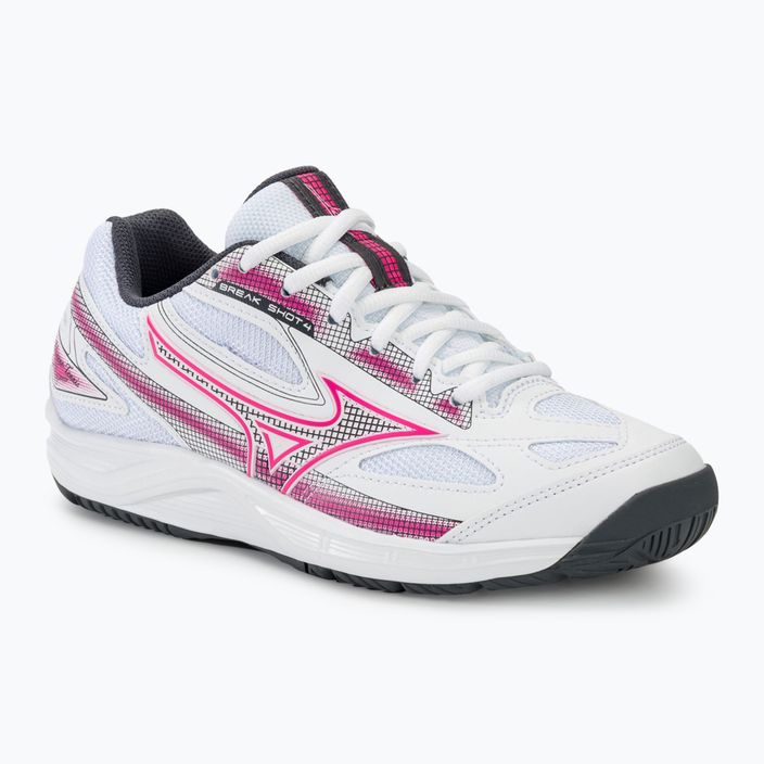 Női tenisz cipő Mizuno Break Shot 4 AC white / pink tetra / turbulence