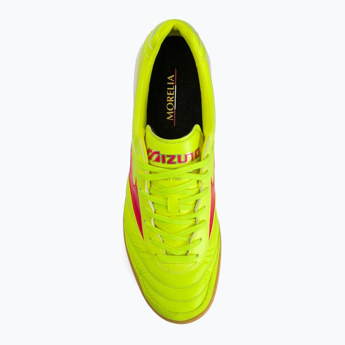 Mizuno Morelia Sala Elite IN safety yellow/fiery coral 2/galaxy silver férfi focicipő 7