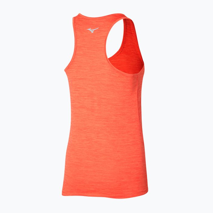 Női futó tank top Mizuno Impulse Core Tank nasturtium 2